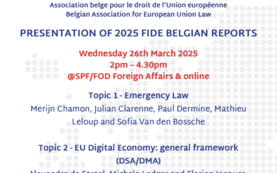 Presentation Belgian Reports
